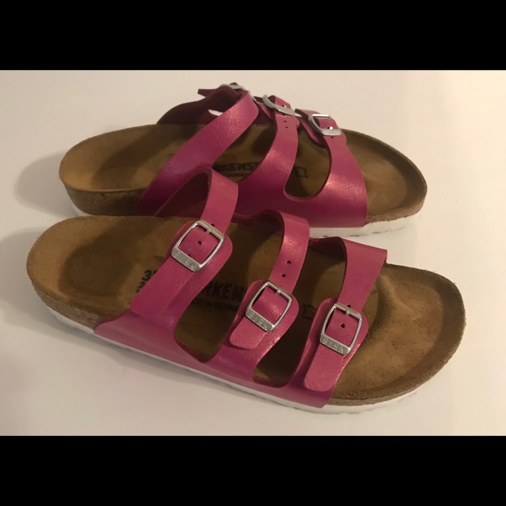 Birkenstock Florida Fiuscha Pink Birko-Flor 37 N 🌷🌸 - Picture 3 of 8